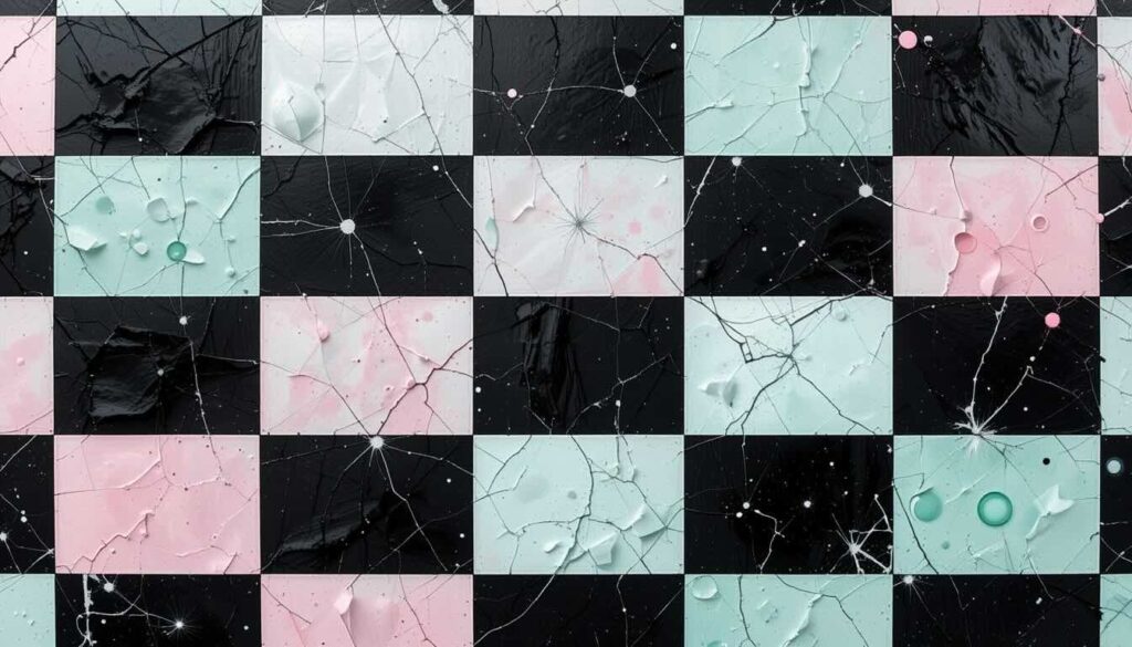 Retro Checkerboard Aesthetic Wallpaper